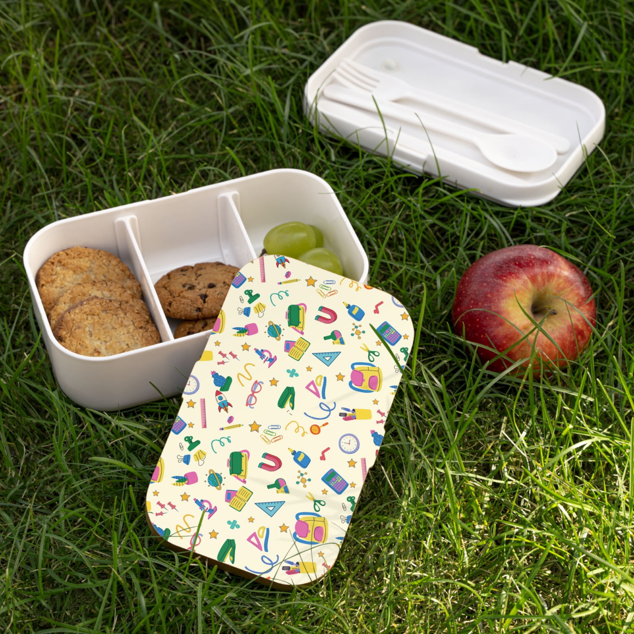 Our Back to School Bento Lunch Box blends vibrant design with kid-friendly functionality, making it one of the top rated lunch boxes for students of all ages.